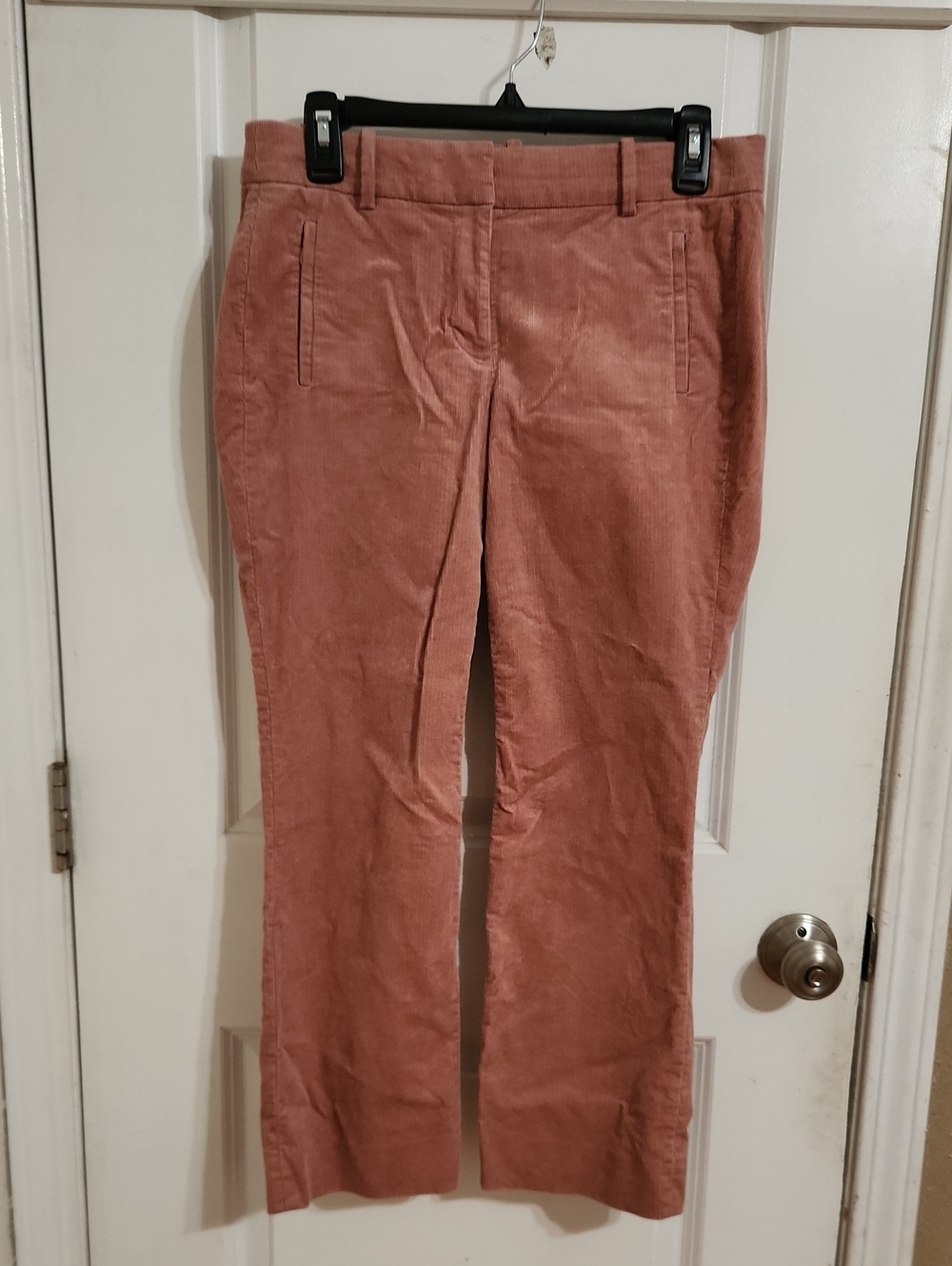 J. Crew Rose Pink Corduroy Cropped Pants